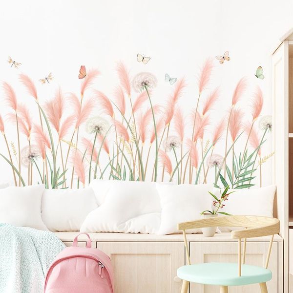 wall stickers reed flower dandelion sticker dormitory bedside baseboard bedroom decoration fresh background
wall stickers reed flower dandelion sticker dormitory bedside baseboard bedroom decoration fresh background