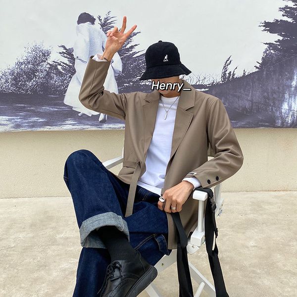 2021 style blazer men's fashion solid color business casual men streetwear belt suit jacket mens m-3xl j4v3, White;black
2021 style blazer men's fashion solid color business casual men streetwear belt suit jacket mens m-3xl j4v3, White;black