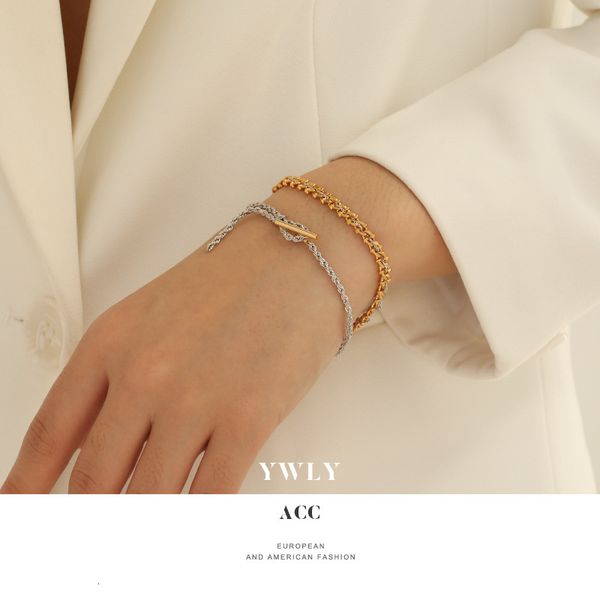 knotting hemp rope design ot clasp hand adornment women's versatile personality trend fashion silver chain bracelet ywly
knotting hemp rope design ot clasp hand adornment women's versatile personality trend fashion silver chain bracelet ywly