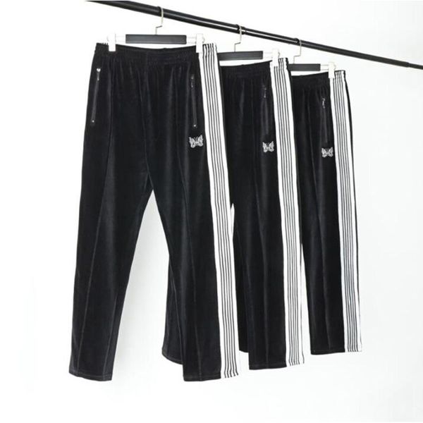 men's pants black needles awge simple velvet butterfly embroidery sweatpants men women pocket stretch trouser
men's pants black needles awge simple velvet butterfly embroidery sweatpants men women pocket stretch trouser
