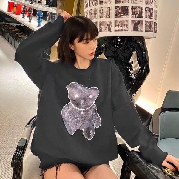 men's hoodies & sweatshirts brand hip hop we11done 21fw teddy bear reflection print oversized hoodie kawaii y2k anime women's clot, Black
men's hoodies & sweatshirts brand hip hop we11done 21fw teddy bear reflection print oversized hoodie kawaii y2k anime women's clot, Black