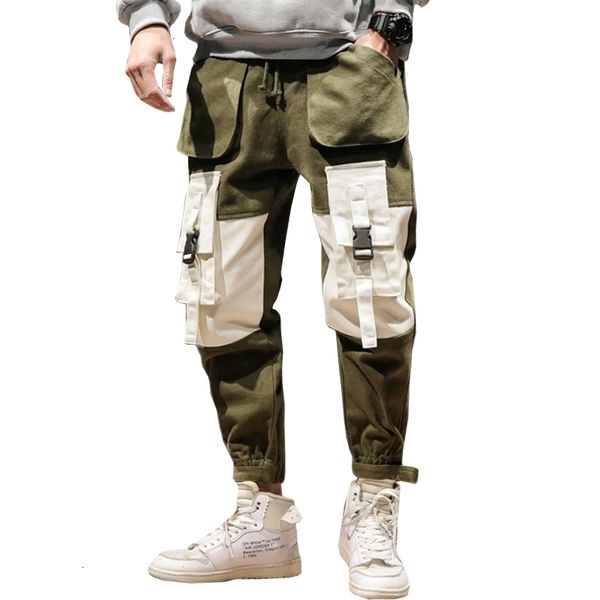 men's pants men streetwear cargo buckle multi-pocket casual trousers loose pencil track male fftf, Black
men's pants men streetwear cargo buckle multi-pocket casual trousers loose pencil track male fftf, Black