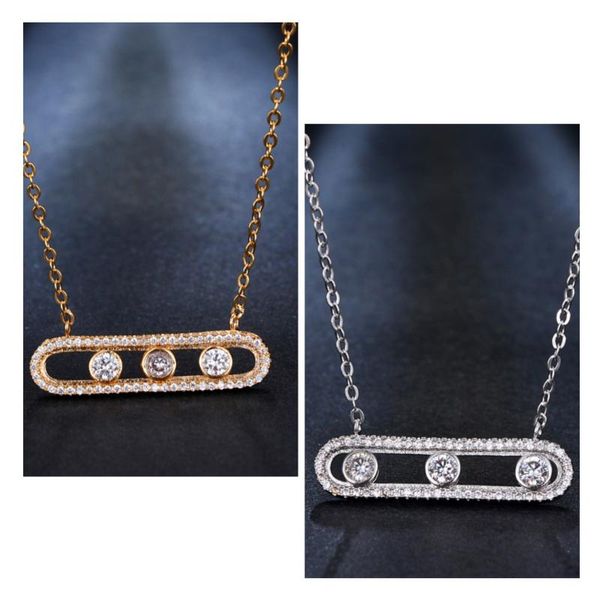 chains amc shiny crystal pendant couple two-color three-grain necklace fashion zircon rotating clavicle chain jewelry for women 2021, Silver
chains amc shiny crystal pendant couple two-color three-grain necklace fashion zircon rotating clavicle chain jewelry for women 2021, Silver