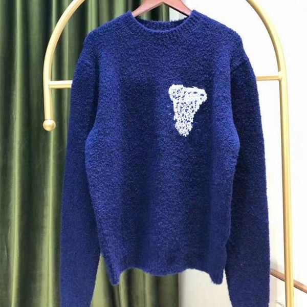 new arrivals blue wool fleece sweater round neckline long sleeves knitting pullovers sweaters for women men downton, White;black
new arrivals blue wool fleece sweater round neckline long sleeves knitting pullovers sweaters for women men downton, White;black