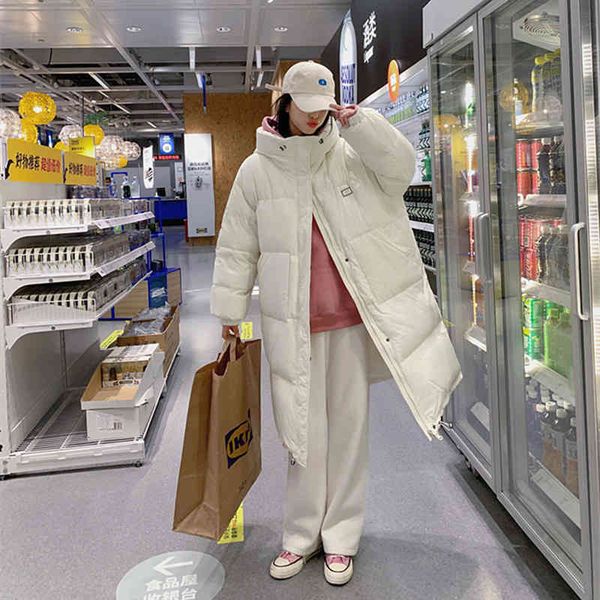 women's parkas down ladies jacket middle and long style 2021 autumn winter tide br loose, light fashionable knee thick white duck, Black
women's parkas down ladies jacket middle and long style 2021 autumn winter tide br loose, light fashionable knee thick white duck, Black