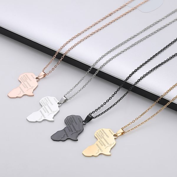 personalized africa map pendant necklace stainless steel jewelry electroplating african map pendant necklace, Silver
personalized africa map pendant necklace stainless steel jewelry electroplating african map pendant necklace, Silver