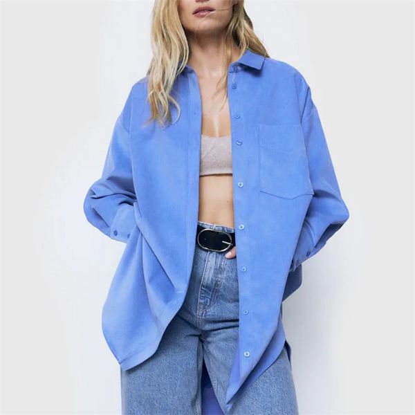 new vintage corduroy blue women asymmetry long sleeve female lapel streetwear office ladies blouse shirt 2021 jwz9, Black
new vintage corduroy blue women asymmetry long sleeve female lapel streetwear office ladies blouse shirt 2021 jwz9, Black