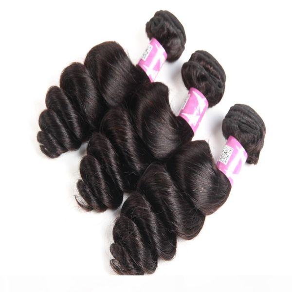 loose wave human hair extensions 3 bundles natural color peruvian malaysian 100% virgin human hair weaves natural color, Black
loose wave human hair extensions 3 bundles natural color peruvian malaysian 100% virgin human hair weaves natural color, Black