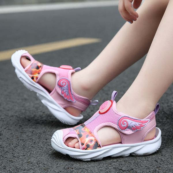 New Summer Children Sandals Beach Girls Sandals Kids Shoes Closed Toe Sports Cartoons Breathable Outdoor Girl Sandals, Pink
New Summer Children Sandals Beach Girls Sandals Kids Shoes Closed Toe Sports Cartoons Breathable Outdoor Girl Sandals, Pink