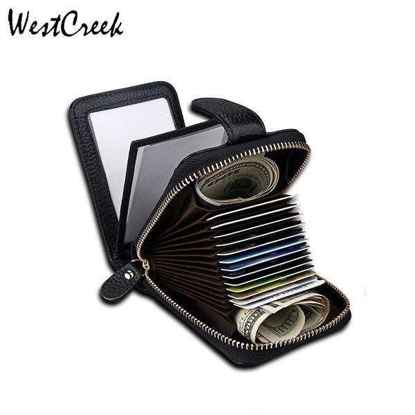 card holders westcreek brand simple genuine leather casual multifunctional organ zipper holder hasp travel wallets, Brown;gray
card holders westcreek brand simple genuine leather casual multifunctional organ zipper holder hasp travel wallets, Brown;gray