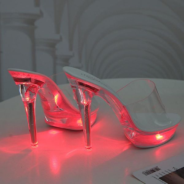 light up glowing shoes woman luminous clear sandals women platform shoes led 13cm high heel transparent stripper heels, Black
light up glowing shoes woman luminous clear sandals women platform shoes led 13cm high heel transparent stripper heels, Black