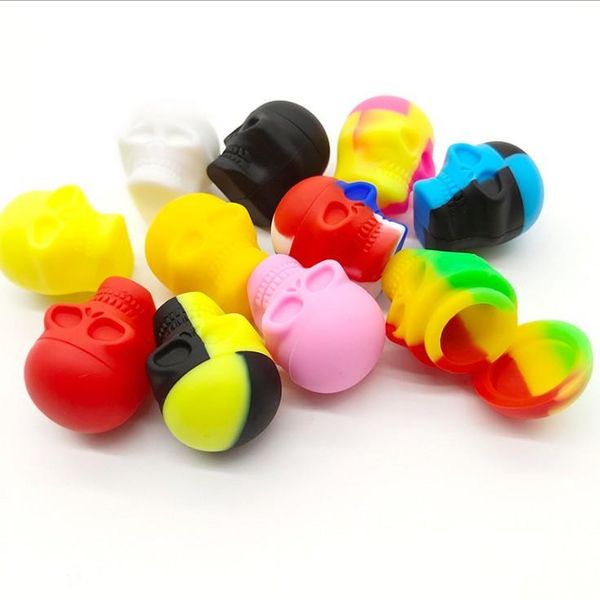3ml skull design mini silicone jars non-stick silicone container for wax slick oil storage vaporizer silicone jars dab
3ml skull design mini silicone jars non-stick silicone container for wax slick oil storage vaporizer silicone jars dab