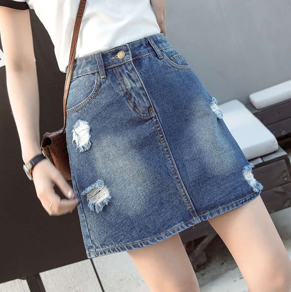 2021net red denim women's 2021 spring and summer new waist thin show high fashion age reduction hole a-line short skirt, Blue
2021net red denim women's 2021 spring and summer new waist thin show high fashion age reduction hole a-line short skirt, Blue