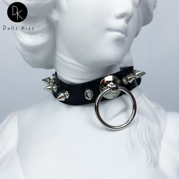 chains punk gothic necklace metal big o-round leather choker party hip hop rock spike rivet jewelry, Silver
chains punk gothic necklace metal big o-round leather choker party hip hop rock spike rivet jewelry, Silver