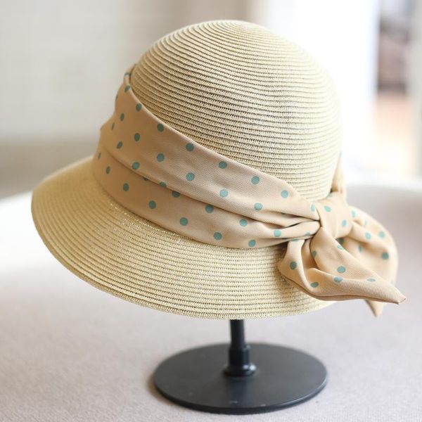 wide brim hats women's summer straw with polka bowknot sun proof travelling fashion casual beach, Blue;gray
wide brim hats women's summer straw with polka bowknot sun proof travelling fashion casual beach, Blue;gray