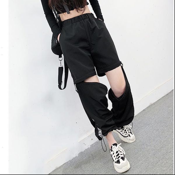 spring women overalls cargo pants hip hop ankle length loose pants harajuku plus size zipper knee high waist haren pants, Black;white
spring women overalls cargo pants hip hop ankle length loose pants harajuku plus size zipper knee high waist haren pants, Black;white
