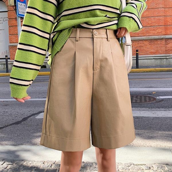 plus size autumn winter trousers loose straight five-point pants oversized knee length street solid black pu leather women's & capris, Black;white
plus size autumn winter trousers loose straight five-point pants oversized knee length street solid black pu leather women's & capris, Black;white