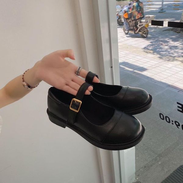 dress shoes mary jane women's autumn 2021 thick-soled japanese fashion soft-soled shallow mouth buckle single, Black
dress shoes mary jane women's autumn 2021 thick-soled japanese fashion soft-soled shallow mouth buckle single, Black