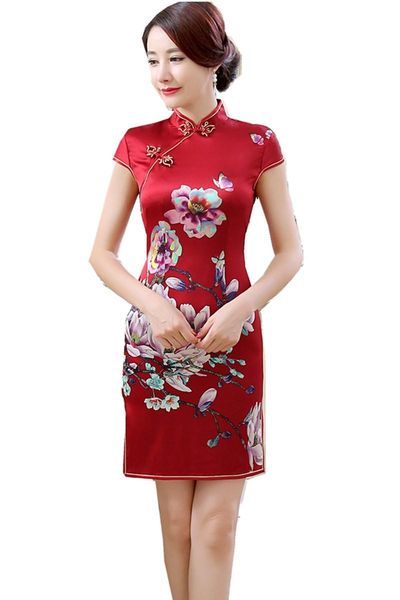 ethnic clothing shanghai story grade short silk cheongsams dress chinese traditional sleeve qipao, Red
ethnic clothing shanghai story grade short silk cheongsams dress chinese traditional sleeve qipao, Red