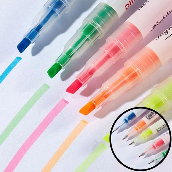 highlighters 5 colors/box double head highlighter pen mildliner colors fluorescent markers art marker school office stationery supplies, Black;red
highlighters 5 colors/box double head highlighter pen mildliner colors fluorescent markers art marker school office stationery supplies, Black;red