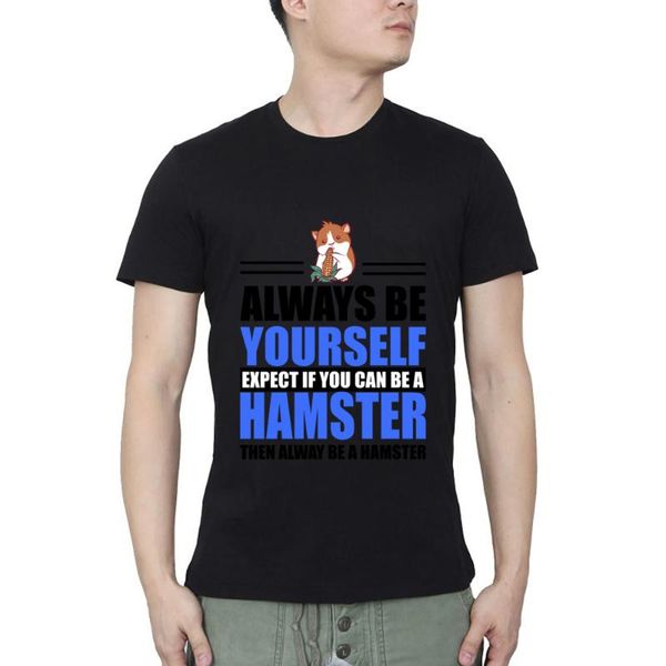 men's t-shirts be a hamster sale fashion for men, White;black