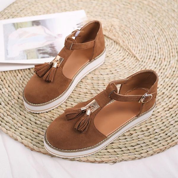 sandals women summer fashion buckle strap solid fringe cover heel flat platform casual ladies plus size, Black
sandals women summer fashion buckle strap solid fringe cover heel flat platform casual ladies plus size, Black