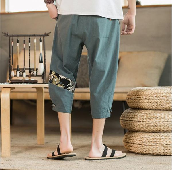 men's pants baggy cotton linen harem japanese style men hip-hop plus size wide leg trousers summer printed casual streetwear, Black
men's pants baggy cotton linen harem japanese style men hip-hop plus size wide leg trousers summer printed casual streetwear, Black