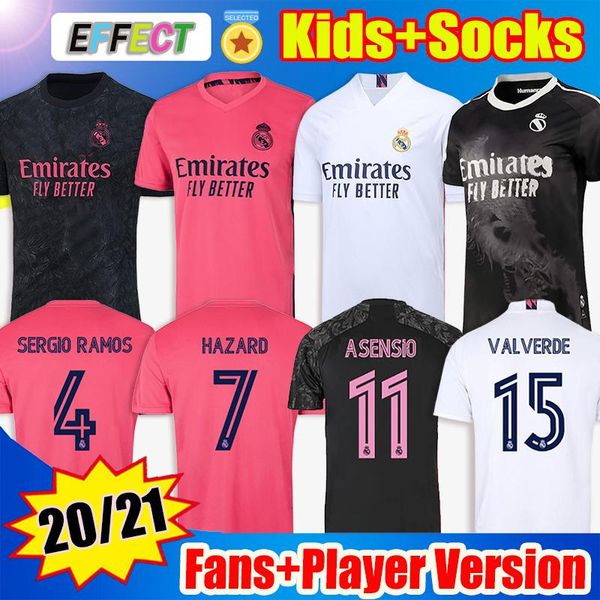 men kids +socks real madrid soccer jersey fourth 2020 2021 hazard asensio sergio ramos camiseta20 21 vini jr mendy player football shirts, Black;yellow
men kids +socks real madrid soccer jersey fourth 2020 2021 hazard asensio sergio ramos camiseta20 21 vini jr mendy player football shirts, Black;yellow