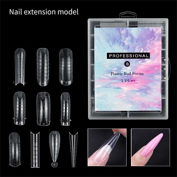 false nails 120 pcs/set clear dual forms fake full cover quick building gel mold nail extension molds for tips, Red;gold
false nails 120 pcs/set clear dual forms fake full cover quick building gel mold nail extension molds for tips, Red;gold
