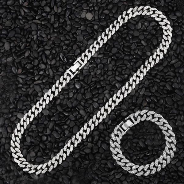 chains men women hip hop iced out bling chain necklace 12mm width miami cuban hiphop necklaces fashion jewelry, Silver
chains men women hip hop iced out bling chain necklace 12mm width miami cuban hiphop necklaces fashion jewelry, Silver
