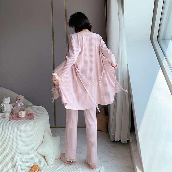 robe ensembles winter women cotton pijamas feminino thin night suits intimates home wear womens lingerie underwear & sleepwears, Black;red
robe ensembles winter women cotton pijamas feminino thin night suits intimates home wear womens lingerie underwear & sleepwears, Black;red