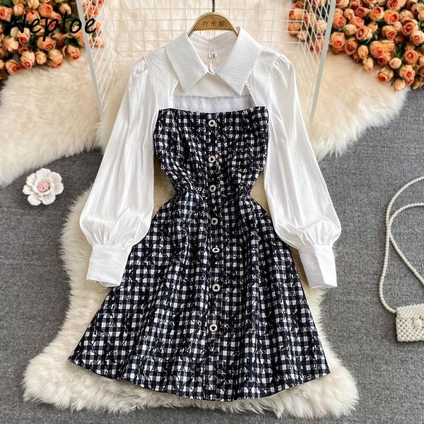 casual dresses neploe 2021 autumn nollow our design woman dress long sleeve temperament plaid women office lady vestidos mujer, Black;gray
casual dresses neploe 2021 autumn nollow our design woman dress long sleeve temperament plaid women office lady vestidos mujer, Black;gray