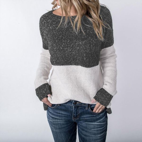 women calsual long sleeve sweaters color collision knitting blouse winter ladies o neck casual button sweaters7.49, White;black
women calsual long sleeve sweaters color collision knitting blouse winter ladies o neck casual button sweaters7.49, White;black