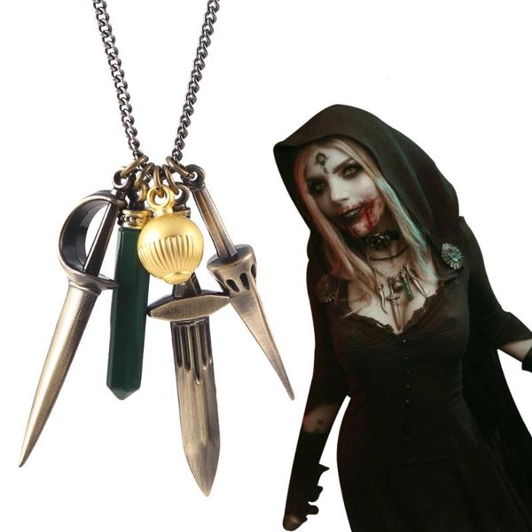 pendant necklaces game r evil 8 village necklace lady dimitrescu's daughter daniela bela cosplay accessory prop, Silver
pendant necklaces game r evil 8 village necklace lady dimitrescu's daughter daniela bela cosplay accessory prop, Silver