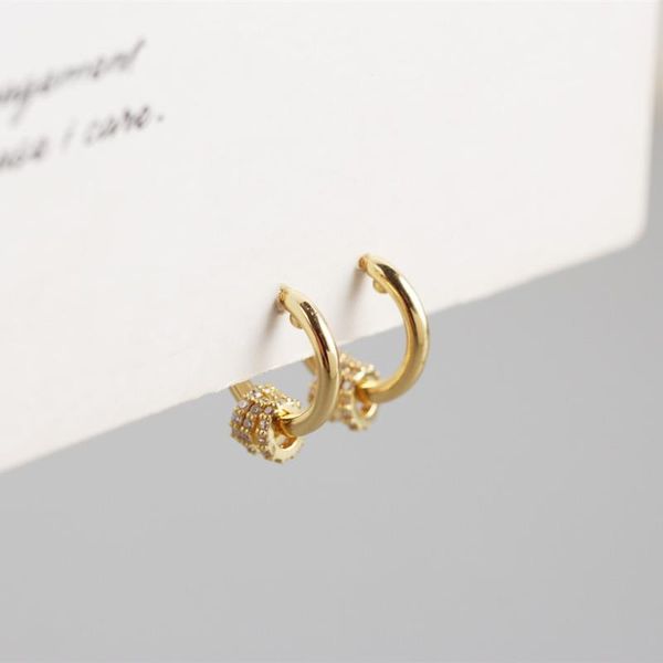 hoop & huggie small circle rhinestone earrings 925 sterling silver two wear methods women unique design fashion light luxury jewelry, Golden;silver
hoop & huggie small circle rhinestone earrings 925 sterling silver two wear methods women unique design fashion light luxury jewelry, Golden;silver