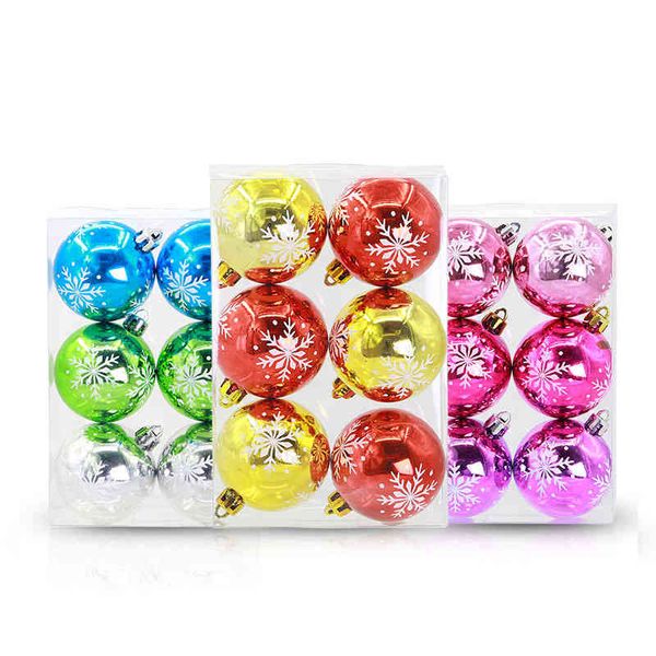 yinghao ornament 6cm snowflake painted christmas tree pendant gift plastic ball pendant
yinghao ornament 6cm snowflake painted christmas tree pendant gift plastic ball pendant