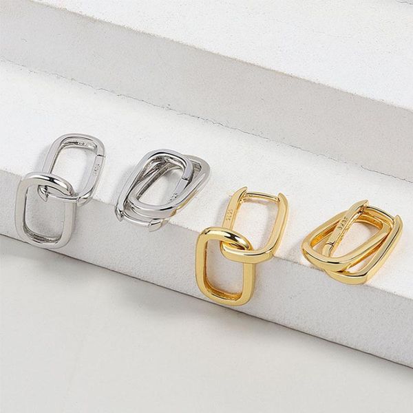 hoop & huggie ventfille 925 sterling silver oval earrings for women simple temperament earring korean design jewelry, Golden;silver
hoop & huggie ventfille 925 sterling silver oval earrings for women simple temperament earring korean design jewelry, Golden;silver