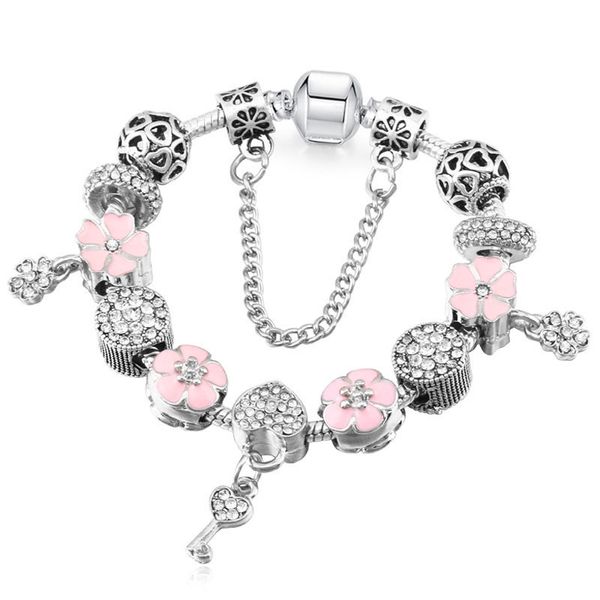 popular diy beaded bracelet love lock pendant panjia style charm bracelet, Golden;silver
popular diy beaded bracelet love lock pendant panjia style charm bracelet, Golden;silver