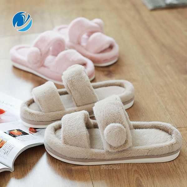 slippers mo dou arrival autumn/spring fluffy women slipper adjustable hook and loop vamp sweet soft plush open toe summer sandals, Black
slippers mo dou arrival autumn/spring fluffy women slipper adjustable hook and loop vamp sweet soft plush open toe summer sandals, Black