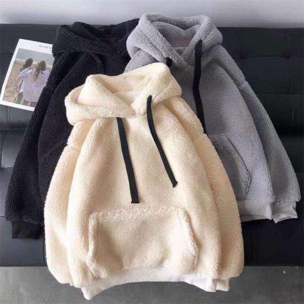 sweatshirts hoodies women autumn winter plush warm fluffy double hoodies pullover loose soft thick hoodie for teens 210928, Black
sweatshirts hoodies women autumn winter plush warm fluffy double hoodies pullover loose soft thick hoodie for teens 210928, Black