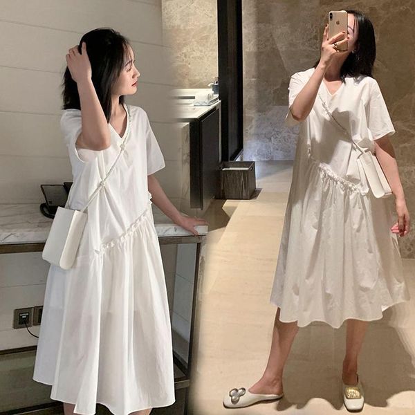 maternity dresses 217# clothes summer white solid color cotton short sleeve loose stylish dress for pregnant women mom
maternity dresses 217# clothes summer white solid color cotton short sleeve loose stylish dress for pregnant women mom