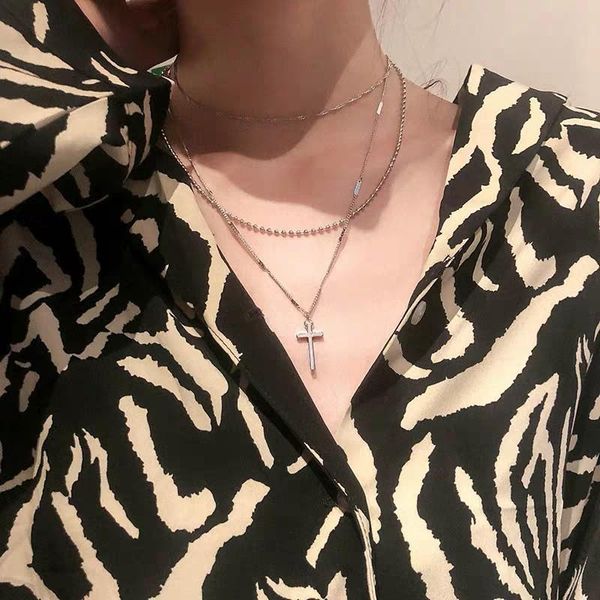 chokers fashion cross necklace clavicle chain special couple hip-hop elegant pendants three-layer jewelry, Golden;silver
chokers fashion cross necklace clavicle chain special couple hip-hop elegant pendants three-layer jewelry, Golden;silver