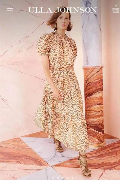 ull* johnso* 21 spring silk leopard printed ball gown ankel length bohemian skirt button, Black
ull* johnso* 21 spring silk leopard printed ball gown ankel length bohemian skirt button, Black