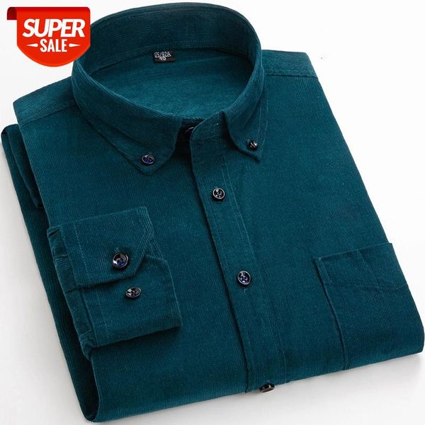 cotton corduroy shirt long sleeve winter regular fit mens casual shirt warm s~6xl solid men's shirts with pokets autumn quality #at2m, White;black
cotton corduroy shirt long sleeve winter regular fit mens casual shirt warm s~6xl solid men's shirts with pokets autumn quality #at2m, White;black