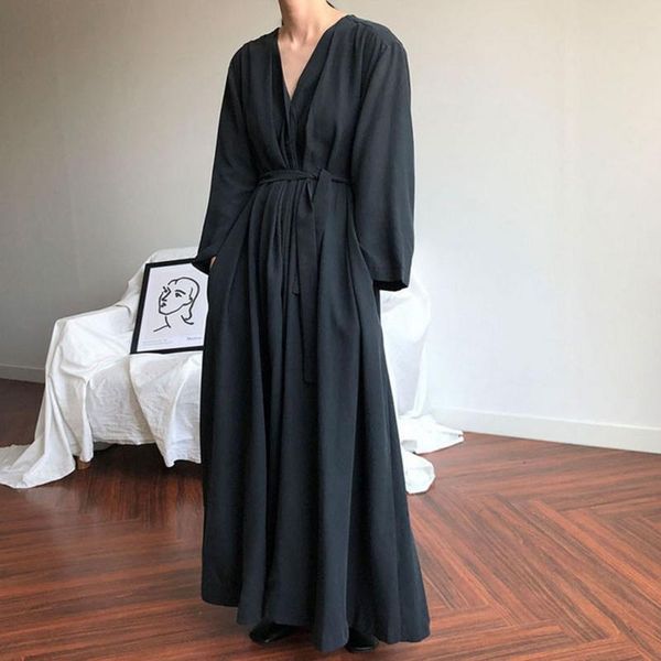 casual dresses 2021 spring european style cotton shirt long dress sleeve v-neck elegant loose robe femme vestidos clothing, Black;gray
casual dresses 2021 spring european style cotton shirt long dress sleeve v-neck elegant loose robe femme vestidos clothing, Black;gray