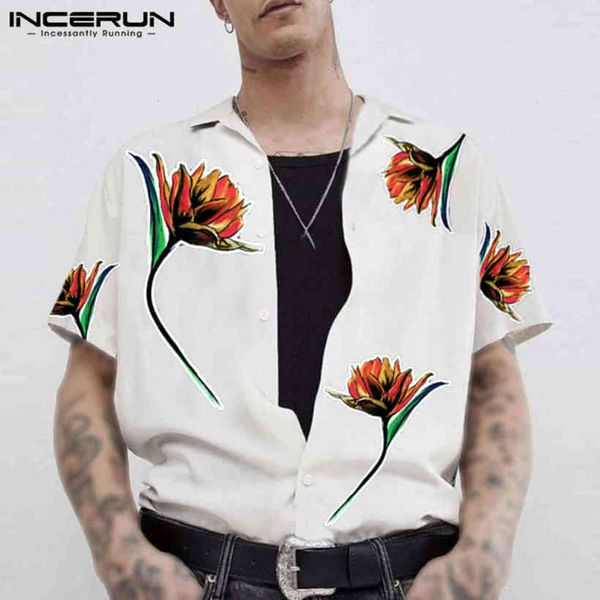 gentlemen short mouw revers blouse incerun summer printing shirts hawaiian beach flowers camisa man loose buttons chemise s-3xl, White;black
gentlemen short mouw revers blouse incerun summer printing shirts hawaiian beach flowers camisa man loose buttons chemise s-3xl, White;black