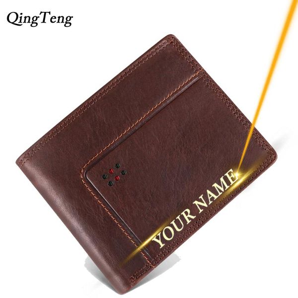 wallets engraved id men wallet genuine leather bifold short hasp vintage male purse coin pouch multifunctional business gift, Red;black
wallets engraved id men wallet genuine leather bifold short hasp vintage male purse coin pouch multifunctional business gift, Red;black