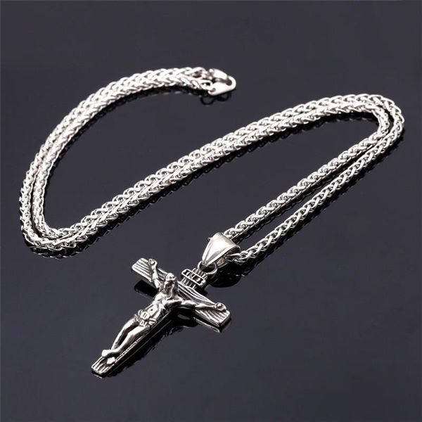 pendant necklaces summer wild christian jesus cross necklace men's and women's golden jewelry teaching gifts hip hop accessories, Silver
pendant necklaces summer wild christian jesus cross necklace men's and women's golden jewelry teaching gifts hip hop accessories, Silver