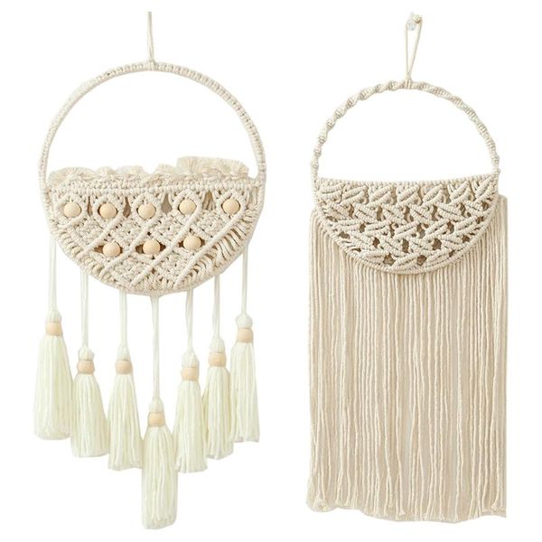 decorative objects & figurines beige macrame wall ing handmade woven tapestry storage bohemian door pocket geometric home art mail holder li
decorative objects & figurines beige macrame wall ing handmade woven tapestry storage bohemian door pocket geometric home art mail holder li