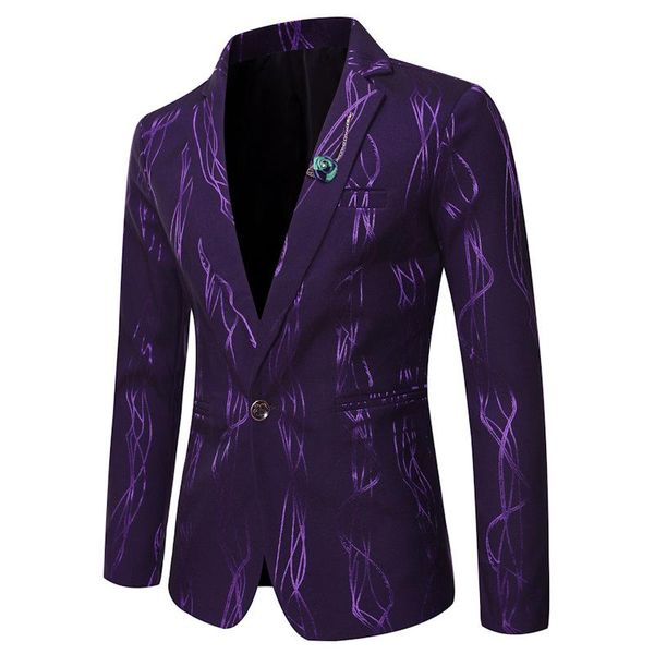 men's suits & blazers 2021 spring and summer fashion trend bright pattern printing business casual suit jacket, White;black
men's suits & blazers 2021 spring and summer fashion trend bright pattern printing business casual suit jacket, White;black